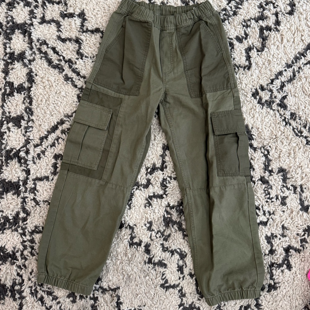 Zara kids Green Cargo Pants 11-12
